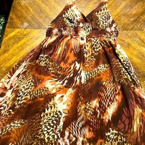 Beautiful animal print, lined Maxi dress. Size XL by Xhiliration/Target. Summer